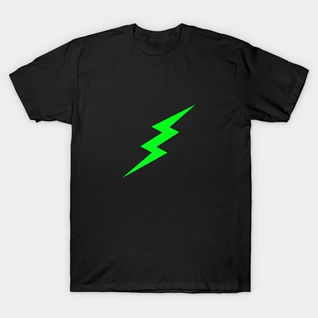 Green Lightning Bolt T-Shirt by Trendy Tshirts